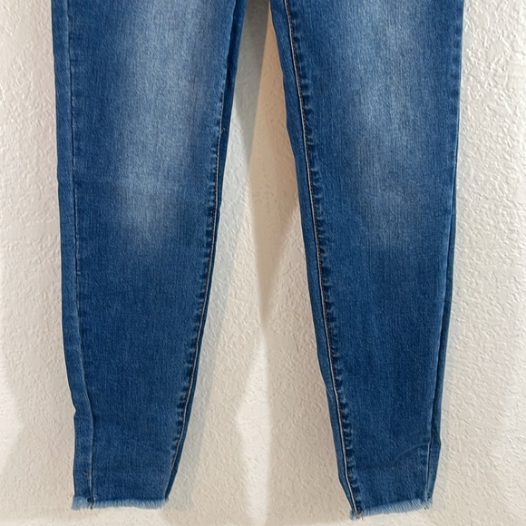 NATURE DENIM Diane High Rise Ankle Skinny Denim Jeans Raw Hem Size 25 NEW - Picture 6 of 16